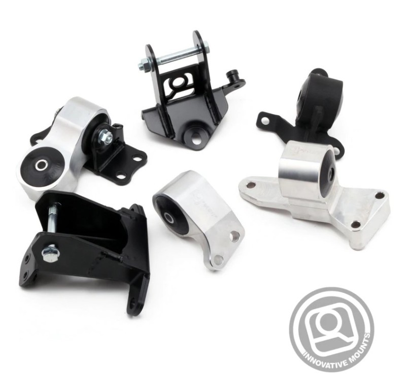 Honda Civic Si Engine Mount Kit - Innovative Mounts - Billet Aluminum 85A - Black - `06-`11 Honda Civic Si Engine Mount Kit - Innovative Mounts - Billet Aluminum 85A - Black - `06-`11